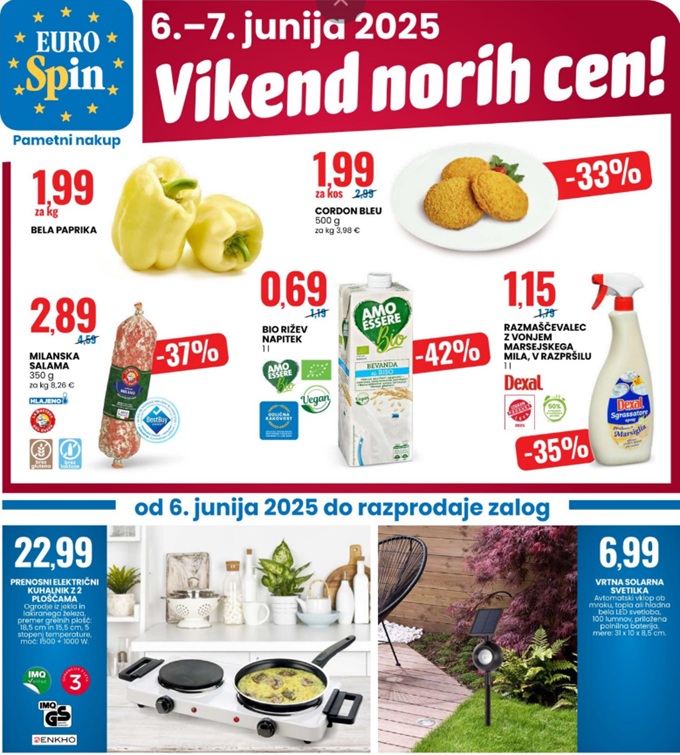 Eurospin vikend norih cen do 7.6.