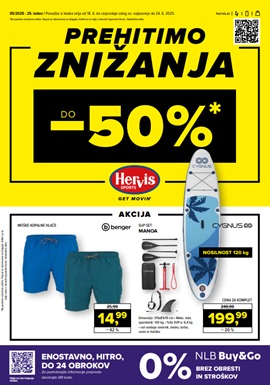 Hervis katalog Prehitimo znižanja do -50%