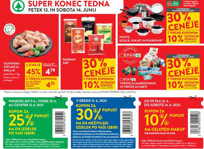 Spar in Interspar vikend akcija do 14.6.