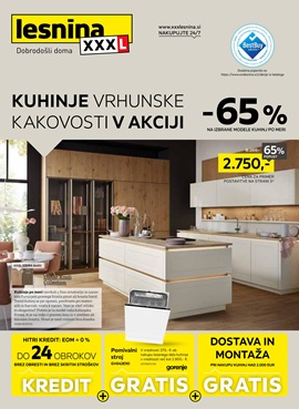 Lesnina katalog Kuhinje vrhunske kakovosti v akciji do 19.7.