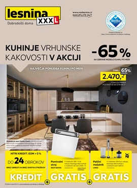 Lesnina katalog Kuhinje vrhunske kakovosti v akciji