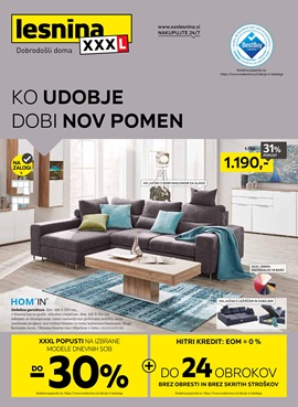 Lesnina katalog Ko udobje dobi nov pomen do 19.7.