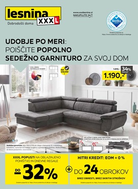 Lesnina katalog Udobje po meri sedežne garniture