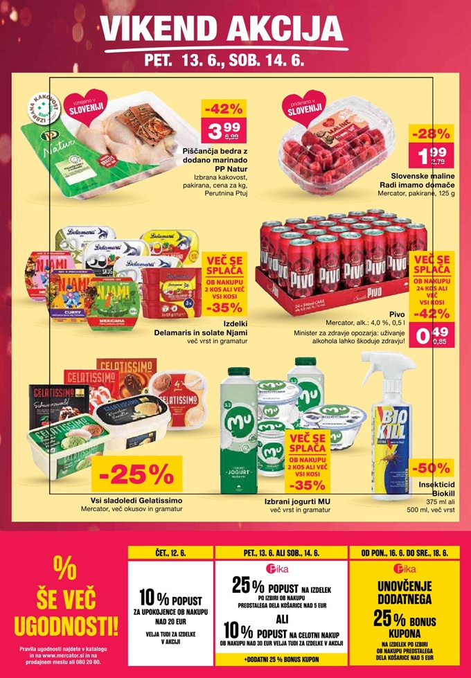 Mercator vikend akcija do 14.6.