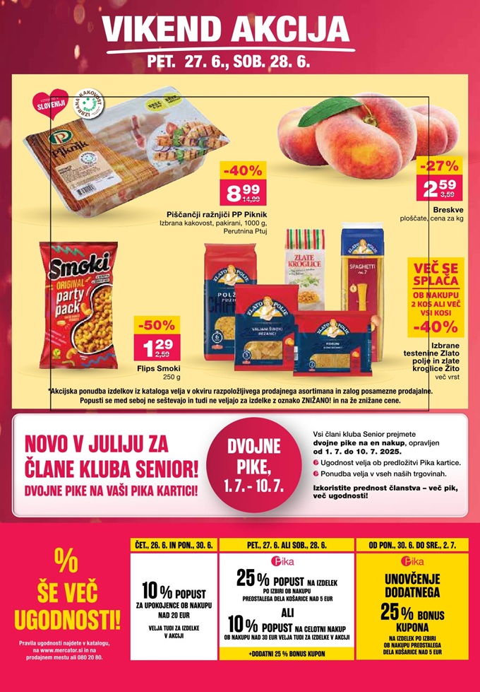 Mercator vikend akcija