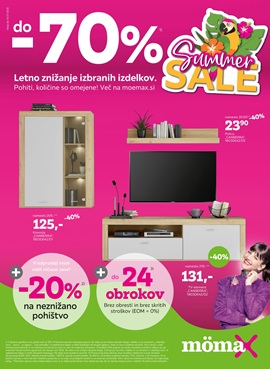Momax katalog Letno znižanje do -70% na izbrano pohištvo