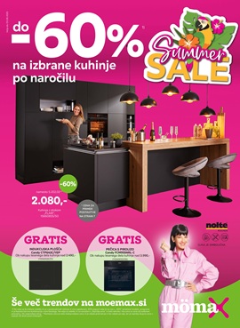 Momax katalog Do -60% na izbrane kuhinje po naročilu do 3.8.