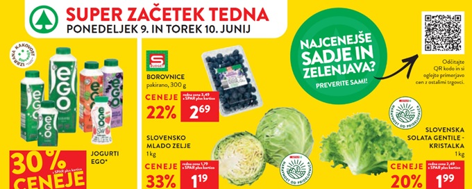 Spar in Interspar akcija za začetek tedna do 10.6.