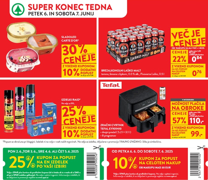 Spar in Interspar vikend akcija do 7.6.