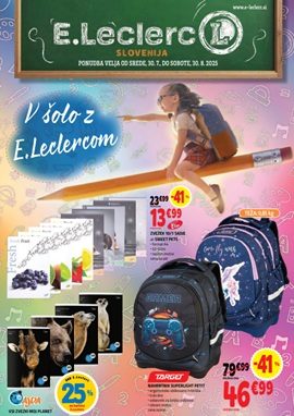 E Leclerc katalog Šola 2025