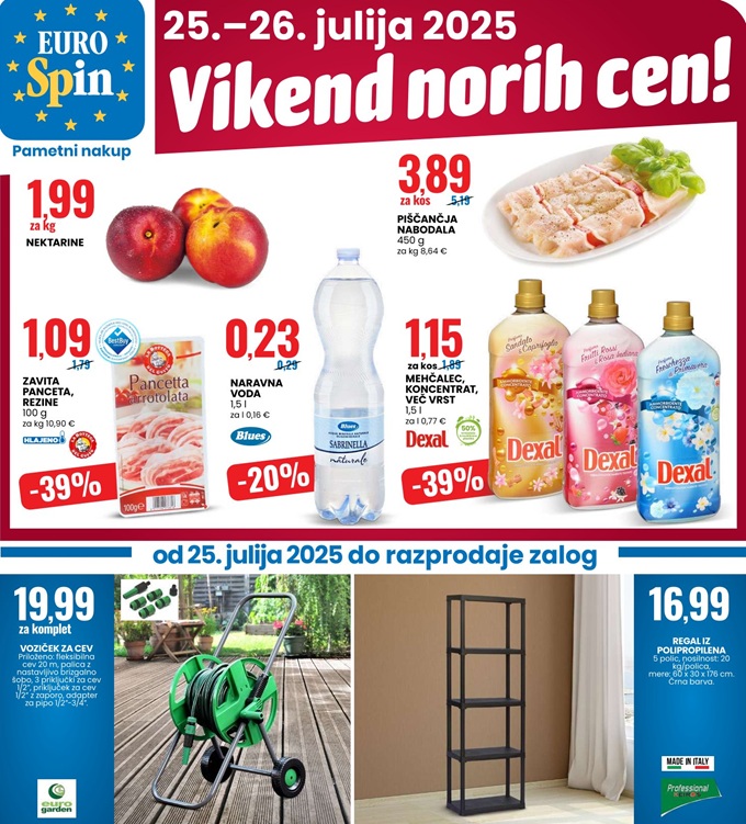 Eurospin vikend norih cen do 26.7.