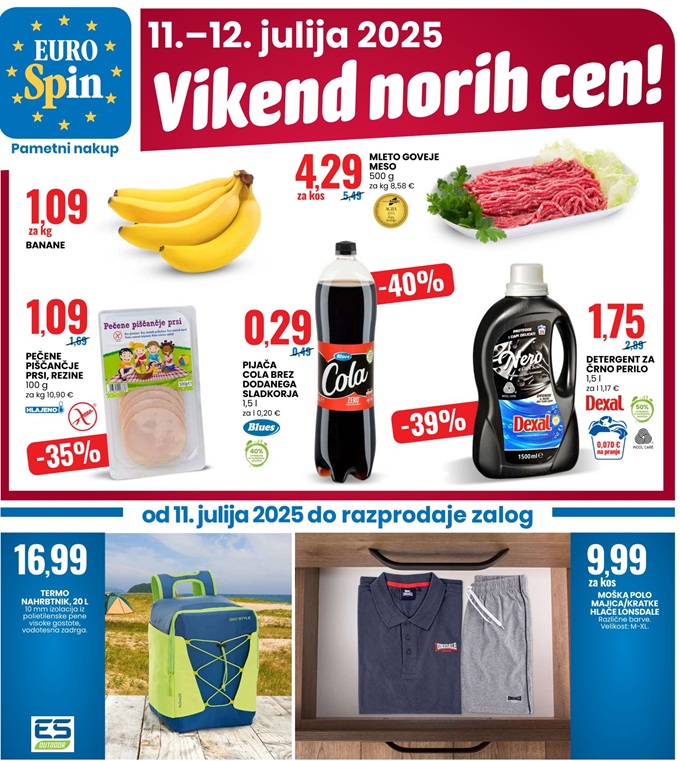 Eurospin vikend norih cen do 12.7.