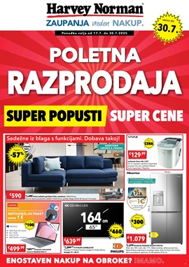 Harvey Norman katalog Poletna razprodaja do 24.7.