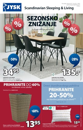 JYSK katalog Sezonsko znižanje do 29.7.