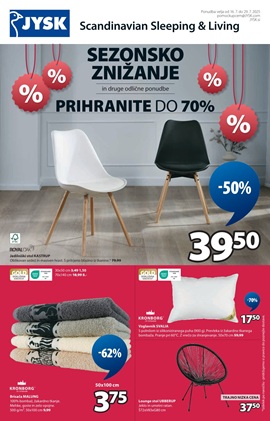 JYSK katalog Sezonsko znižanje do 29.7.
