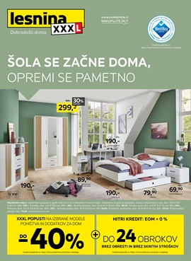 Lesnina katalog Šola se začne doma, opremi se pametno