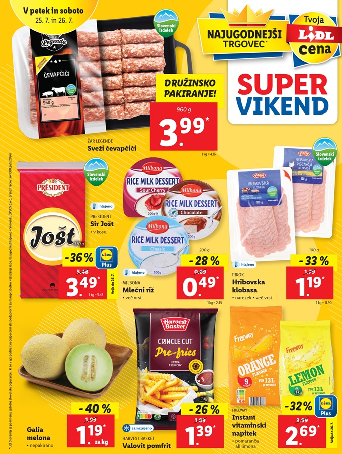 Lidl vikend akcija do 26.7.