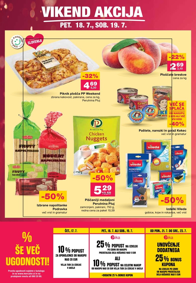 Mercator vikend akcija do 19.7.