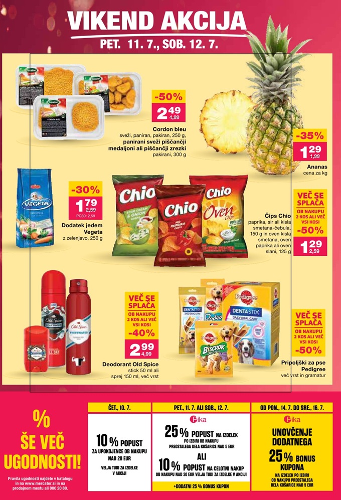 Mercator vikend akcija do 12.7.