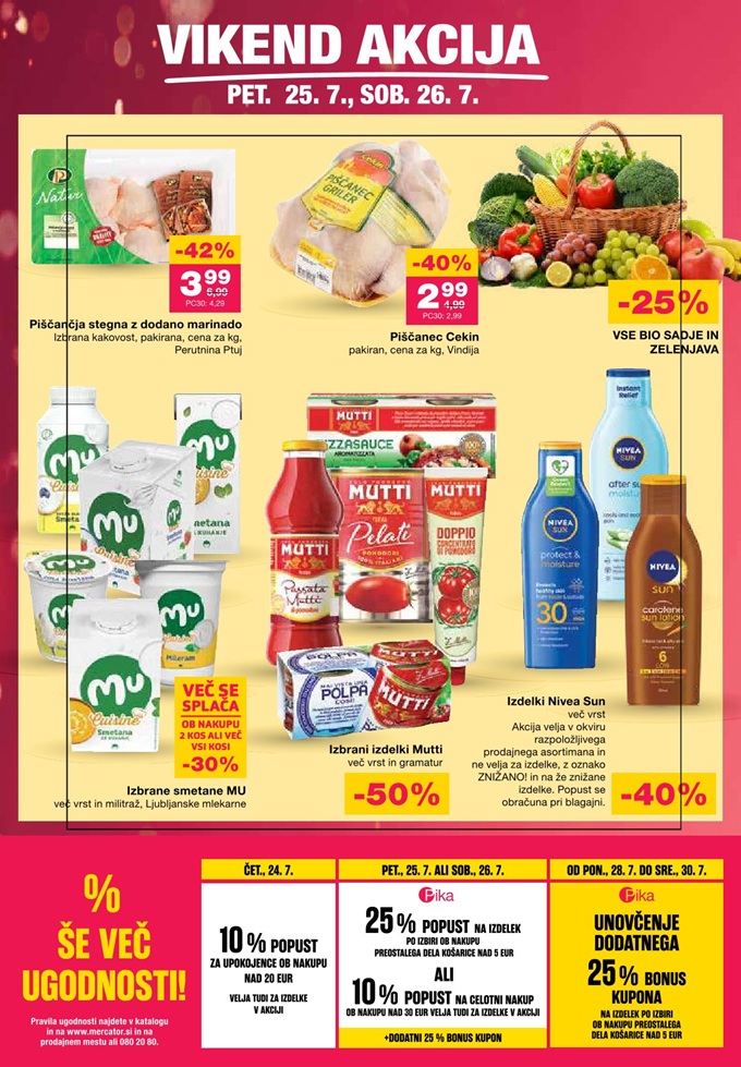 Mercator vikend akcija do 26.7.