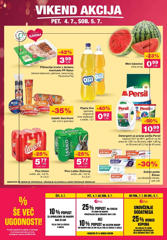 Mercator vikend akcija do 5.7.