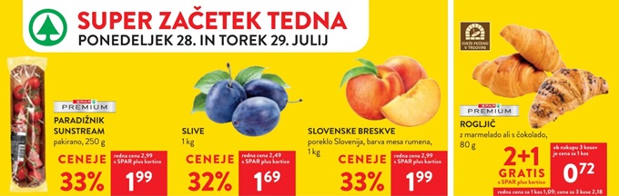 Spar in Interspar akcija za začetek tedna do 29.7.
