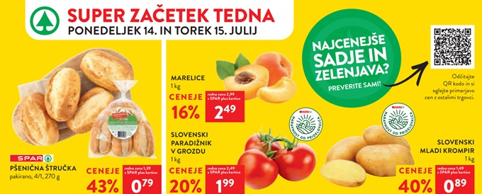 Spar in Interspar akcija za začetek tedna do 15.7.