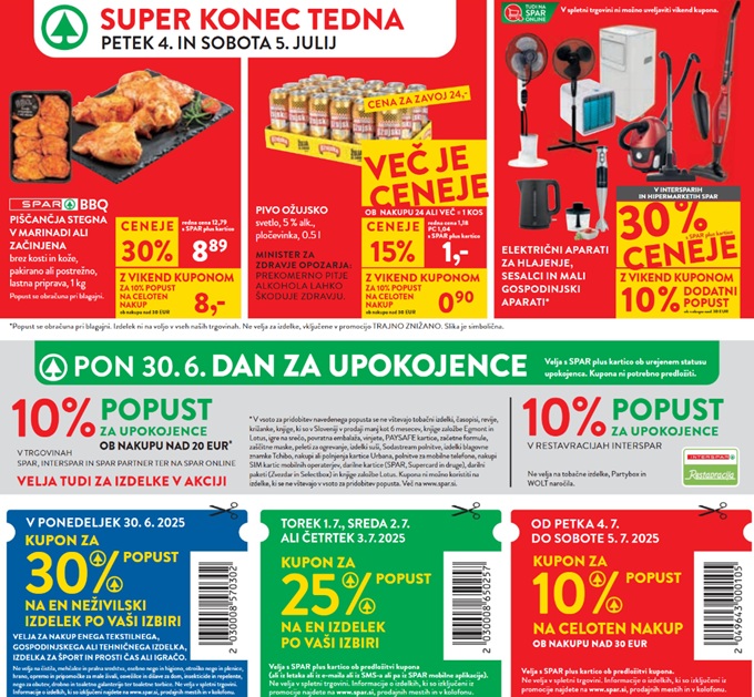 Spar in Interspar vikend akcija do 5.7.