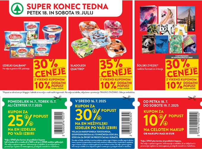 Spar in Interspar vikend akcija do 19.7.