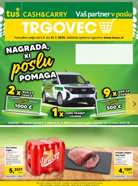 Tuš katalog Trgovec do 31.7.
