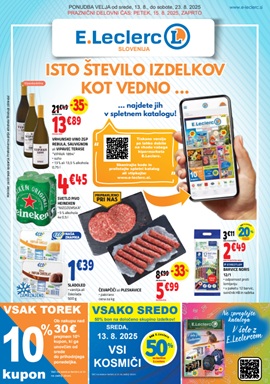 E Leclerc katalog Splet do 23.8.