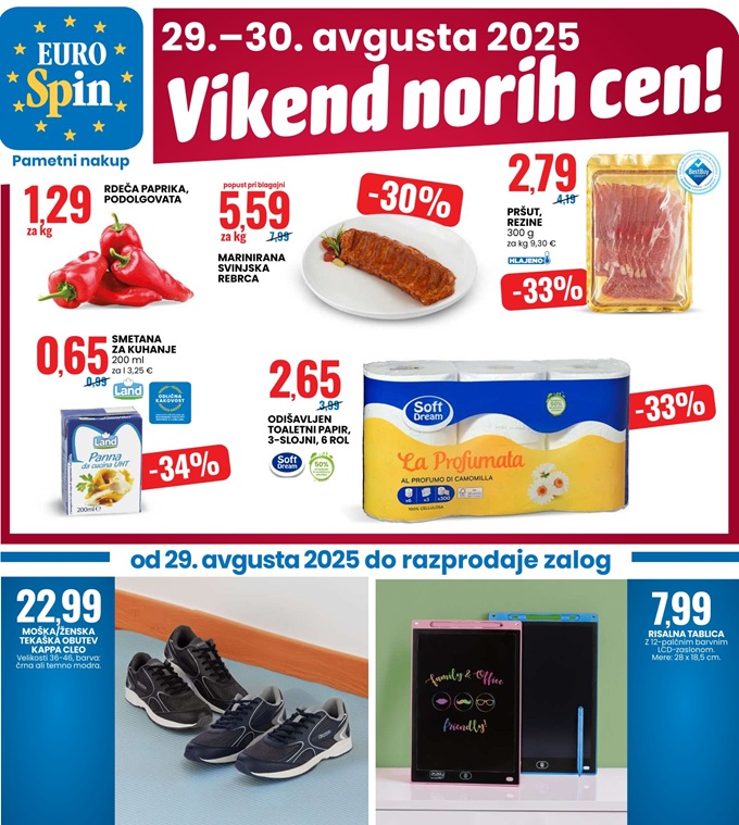 Eurospin vikend norih cen