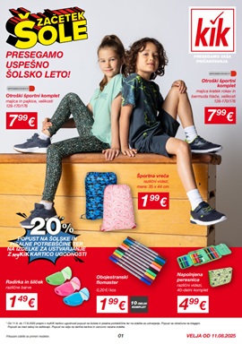 KiK katalog Začetek šole