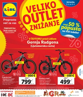 Lidl katalog Veliko outlet znižanje Gornja Radgona
