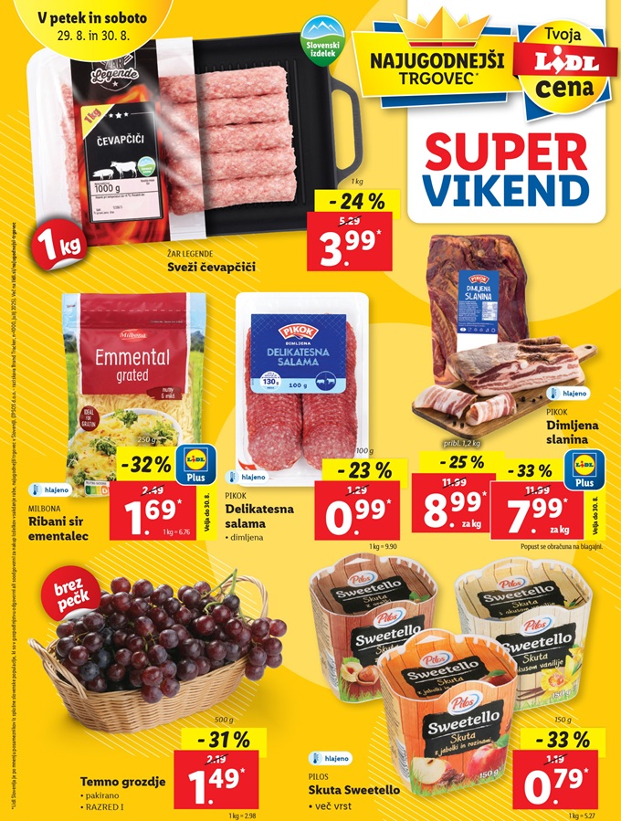 Lidl vikend akcija do 30.8.