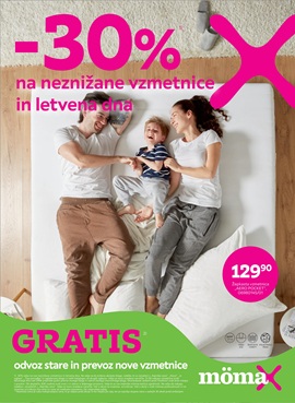 Momax katalog -30% na neznižane vzmetnice in letvena dna