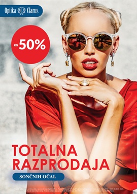 Optika Clarus katalog Totalna razprodaja sončanih očal