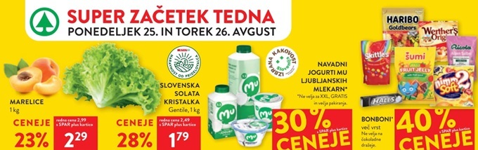 Spar in Interspar akcija za začetek tedna