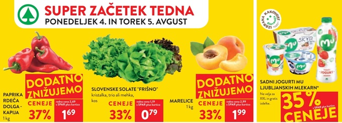 Spar in Interspar vikend