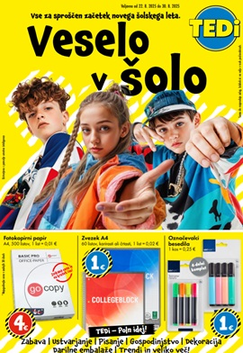 TEDI katalog Veselo v šolo