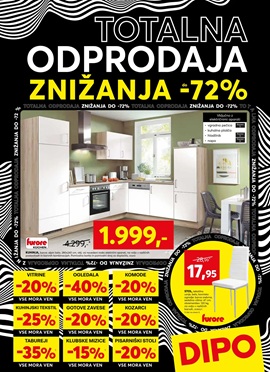 Dipo katalog Totalna odprodaja znižanja do -72%