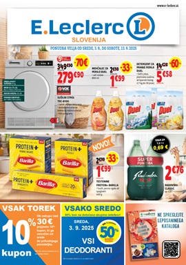 E Leclerc katalog živila do 13.9.