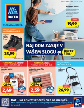 Hofer katalog od 18.9.