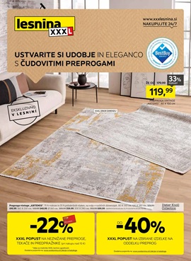 Lesnina katalog Ustvarite si udobje in eleganco s čudovitimi preprogami