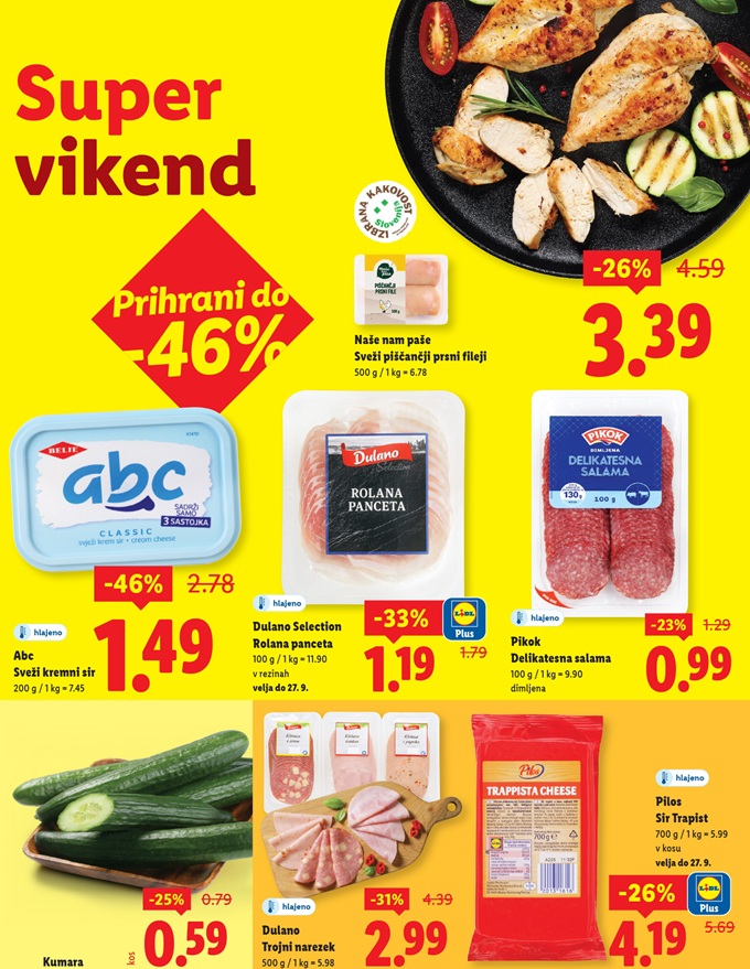 Lidl vikend akcija do 27.9.