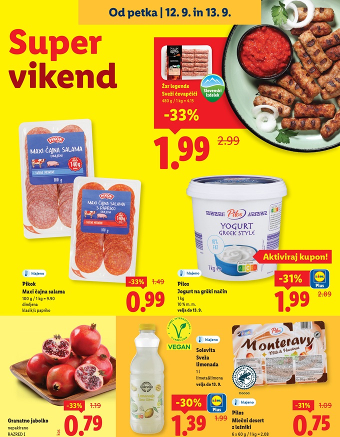 Lidl vikend akcija do 13.9.