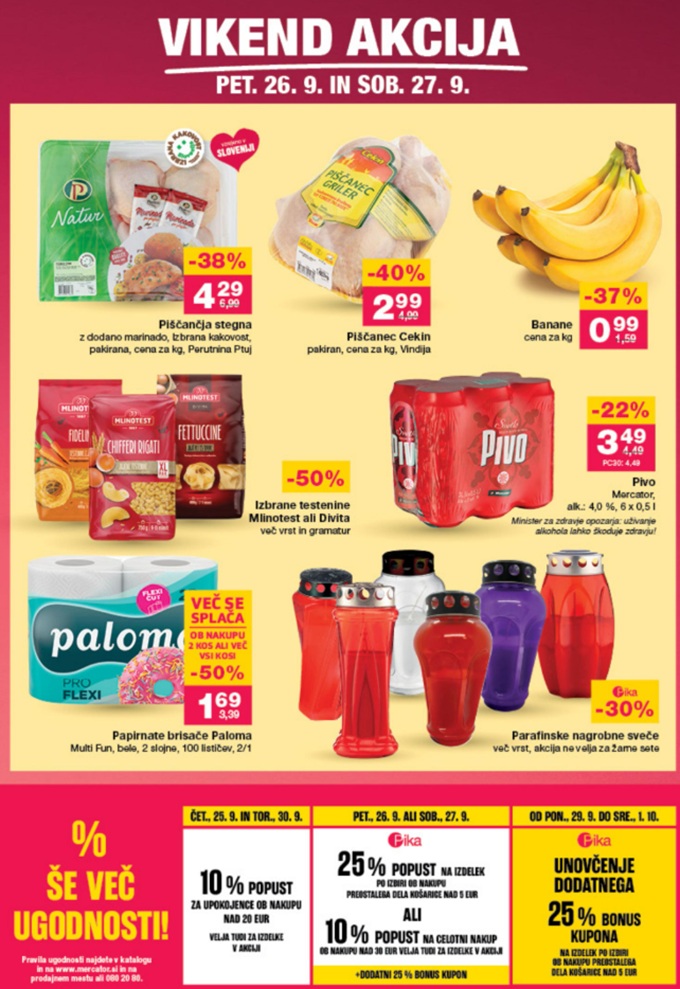 Mercator vikend akcija do 27.9.
