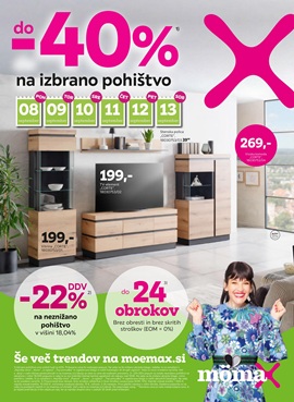 Momax katalog Do -40% na izbrano pohištvo september