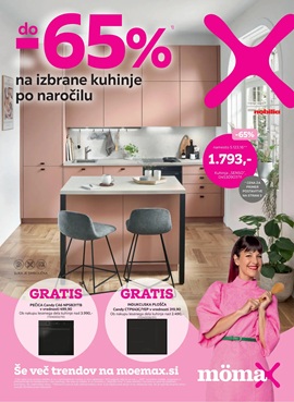 Momax katalog Do -65% na izbrane kuhinje po naročilu