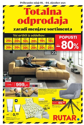 Rutar katalog Totalna odprodaja do 4.10.